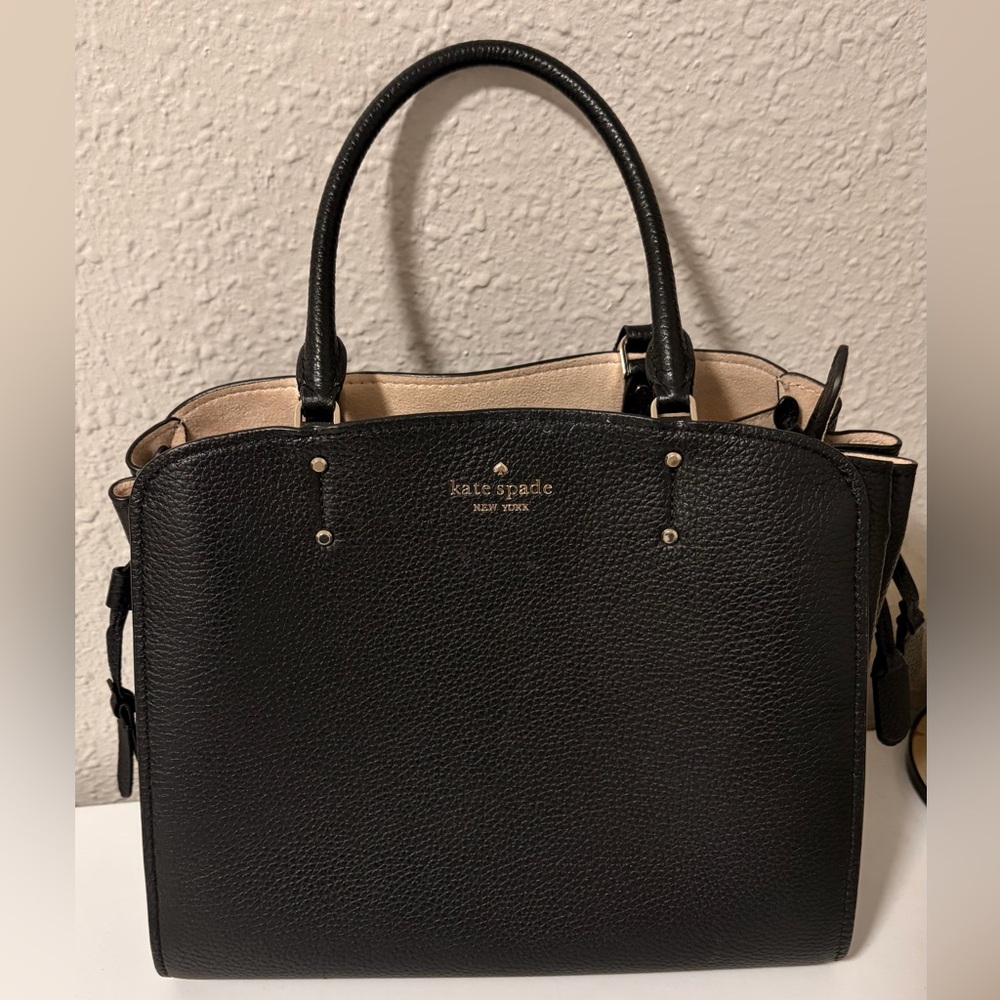 Kate Spade Black Pebbled Leather Satchel
